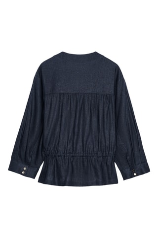 Veste en lin - Bleu marine