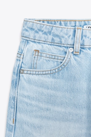 Jean straight taille haute - Bleu clair