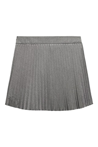 Jupe plissée - Gris
