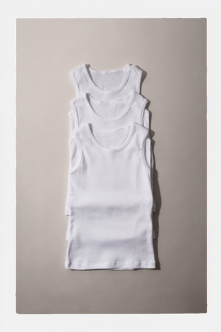 3 débardeurs - Blanc