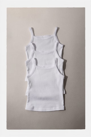 3 débardeurs - Blanc