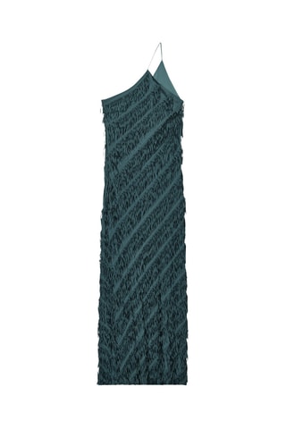 Robe asymétrique - Vert-gris