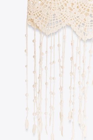 Gilet sans manches en crochet - Beige