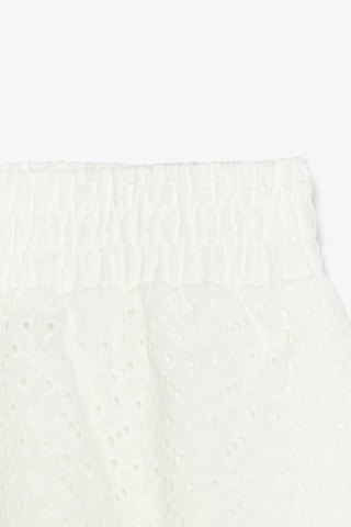 Short en broderie anglaise - Blanc