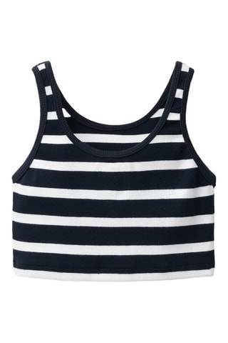 Débardeur court et short - Noir et blanc