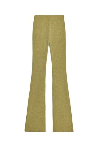 Pantalon flare - Vert olive