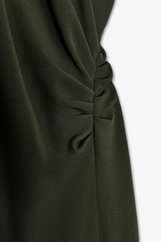 Robe drapée - Vert foncé