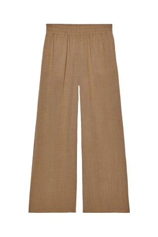 Pantalon wide legs - Marron