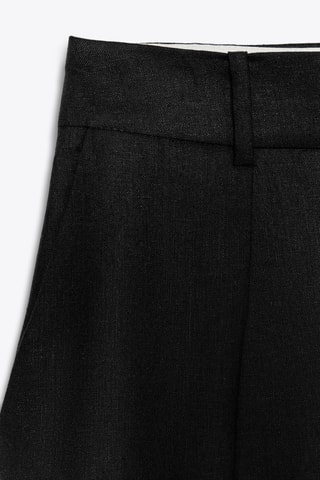 Pantalon barrel en lin - Noir