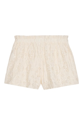 Short en broderie anglaise - Beige