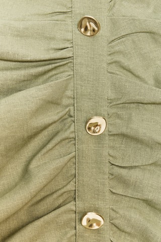 Jupe-short en lin - Kaki