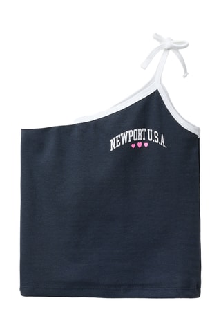 Débardeur asymétrique - Bleu foncé