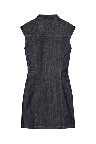 Robe chemise en jean - Noir