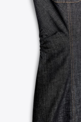 Robe chemise en jean - Noir