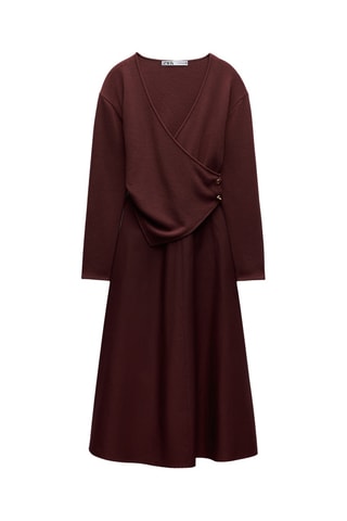 Robe trompe-l’œil - Bordeaux