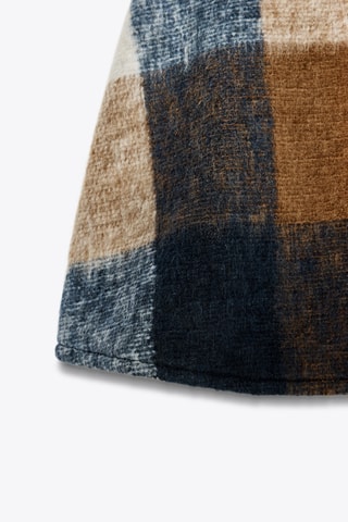 Minijupe - Marron et bleu