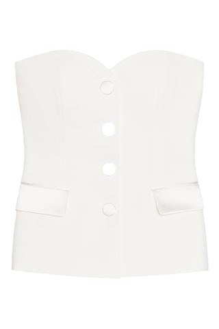 Top bustier - Blanc