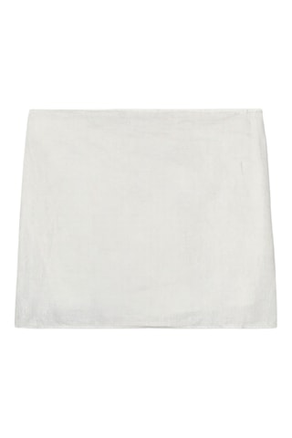 Paréo en lin - Blanc