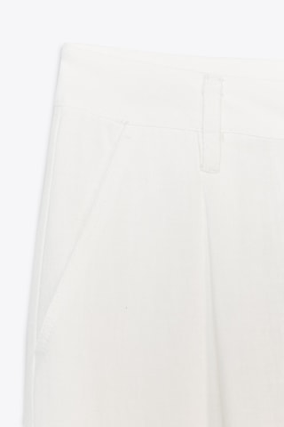 Pantalon wide legs en ramie - Ecru