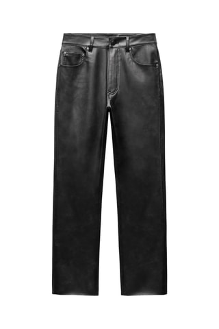 Pantalon bootcut 7/8 taille haute - Noir