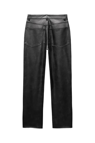 Pantalon bootcut 7/8 taille haute - Noir