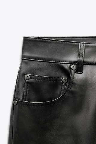Pantalon bootcut 7/8 taille haute - Noir