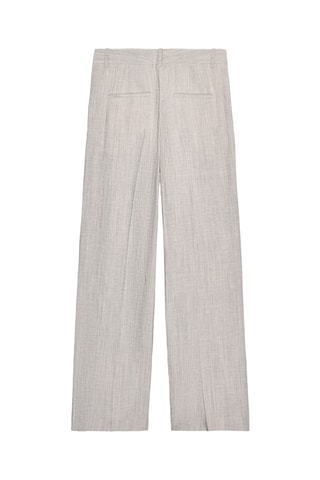 Pantalon en lin et laine - Gris chiné