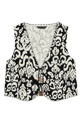 Gilet sans manches - Noir et blanc