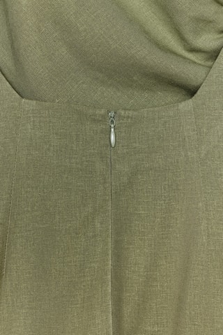 Robe asymétrique en lin - Vert clair