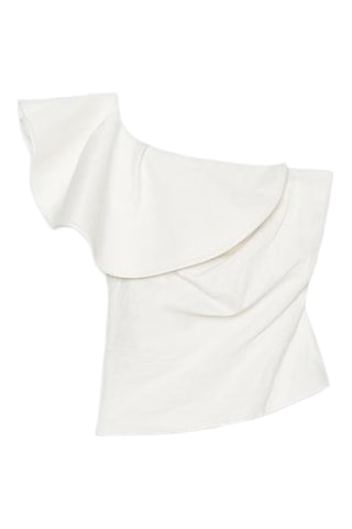 Top asymétrique - Ecru