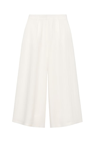 Pantalon wide legs - Ecru