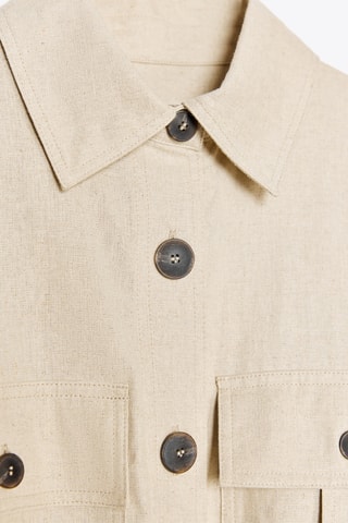 Saharienne en lin - Ecru