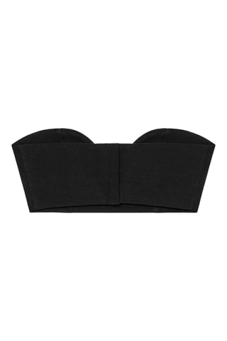 Crop top bustier - Noir