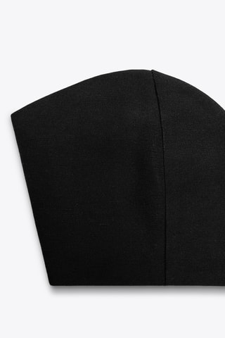 Crop top bustier - Noir