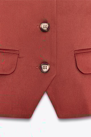 Gilet de costume - Rouge brique