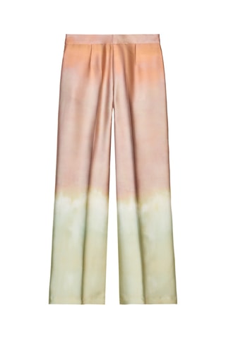 Pantalon dip and dye - Saumon et vert clair