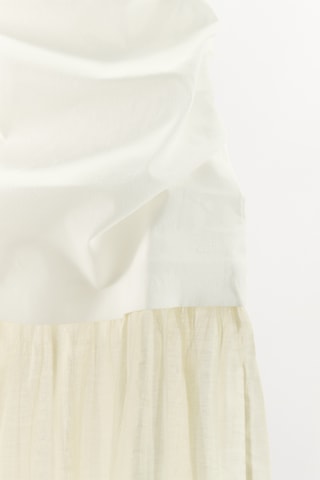 Robe bustier - Blanc et écru