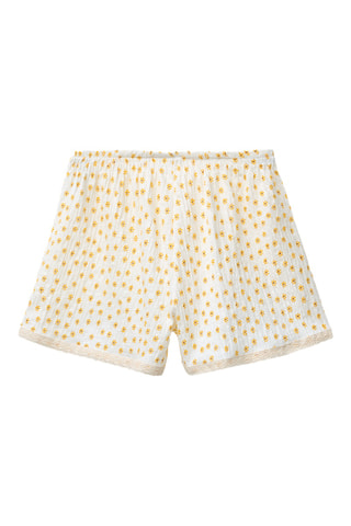 Short - Blanc et jaune