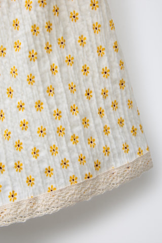 Short - Blanc et jaune