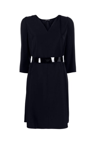 Trapeziumjurk Emporio Armani Marineblauw