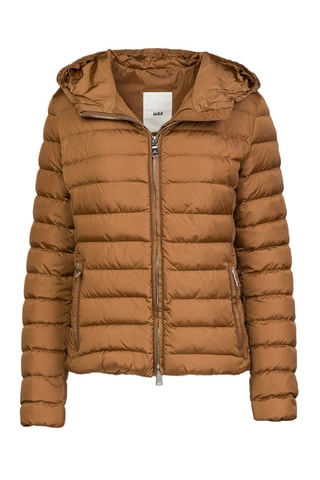 Gewatteerde Jas met Capuchon - Lichtbruin