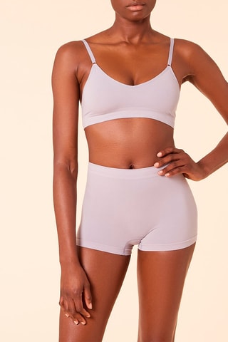 Hipster Hoge Taille Amande Lichtpaars