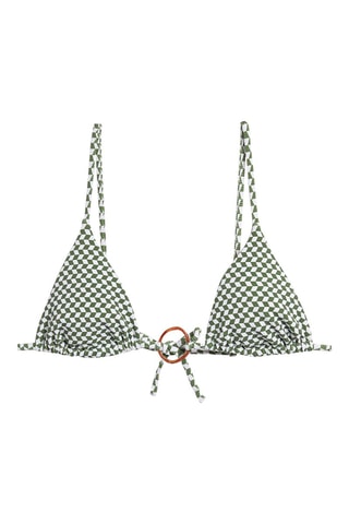 Bikinitop - Groen en Wit