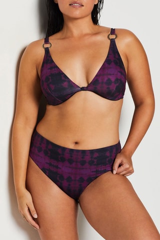 Bikinitop Tie and Dye - Paars