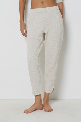 7/8 Broek - Gemêleerd Lichtgrijs