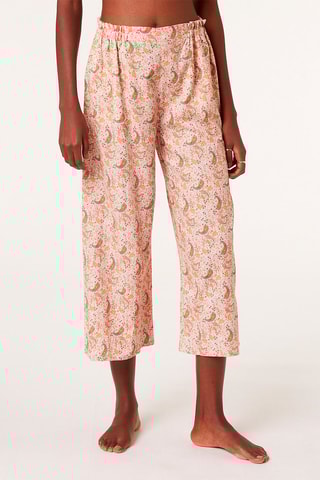 7/8 Linnen Broek Hoge Taille Wide Legs Norma - Multicolor