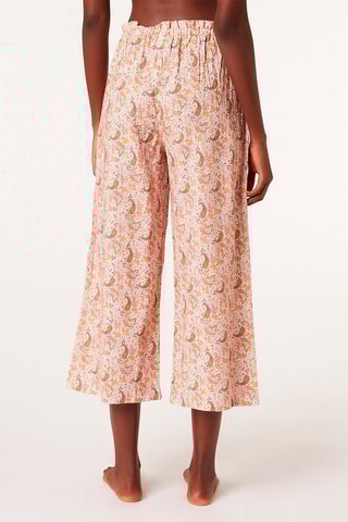 7/8 Linnen Broek Hoge Taille Wide Legs Norma - Multicolor