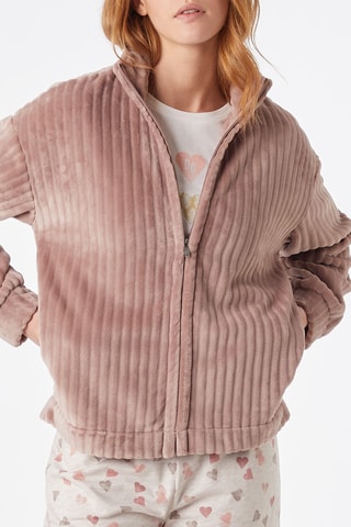 Jasje van fluweel Warmy Casual Taupe