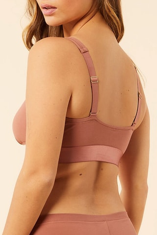 Sportbeha Gilplussize - Bruin