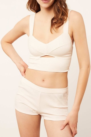 Bikinitop Summer Crop Ecru